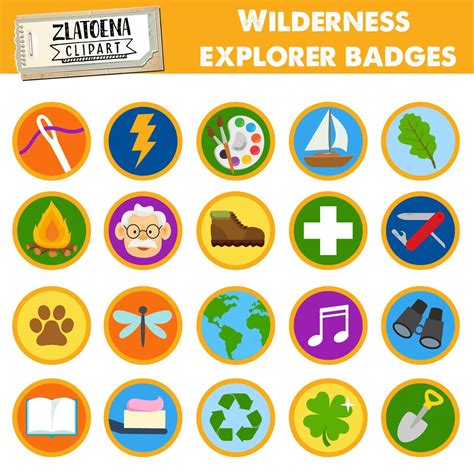 Wilderness Explorer Badges Printable